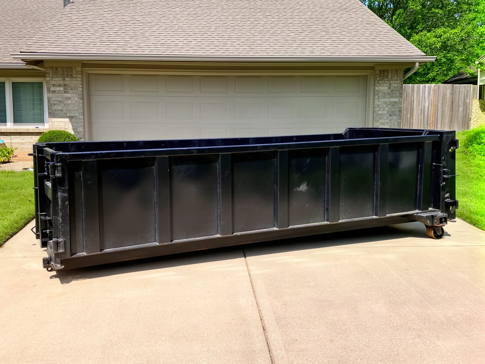 Roll-off dumpster from Big Zeke's Dumpster Rental in Baton Rouge, LA